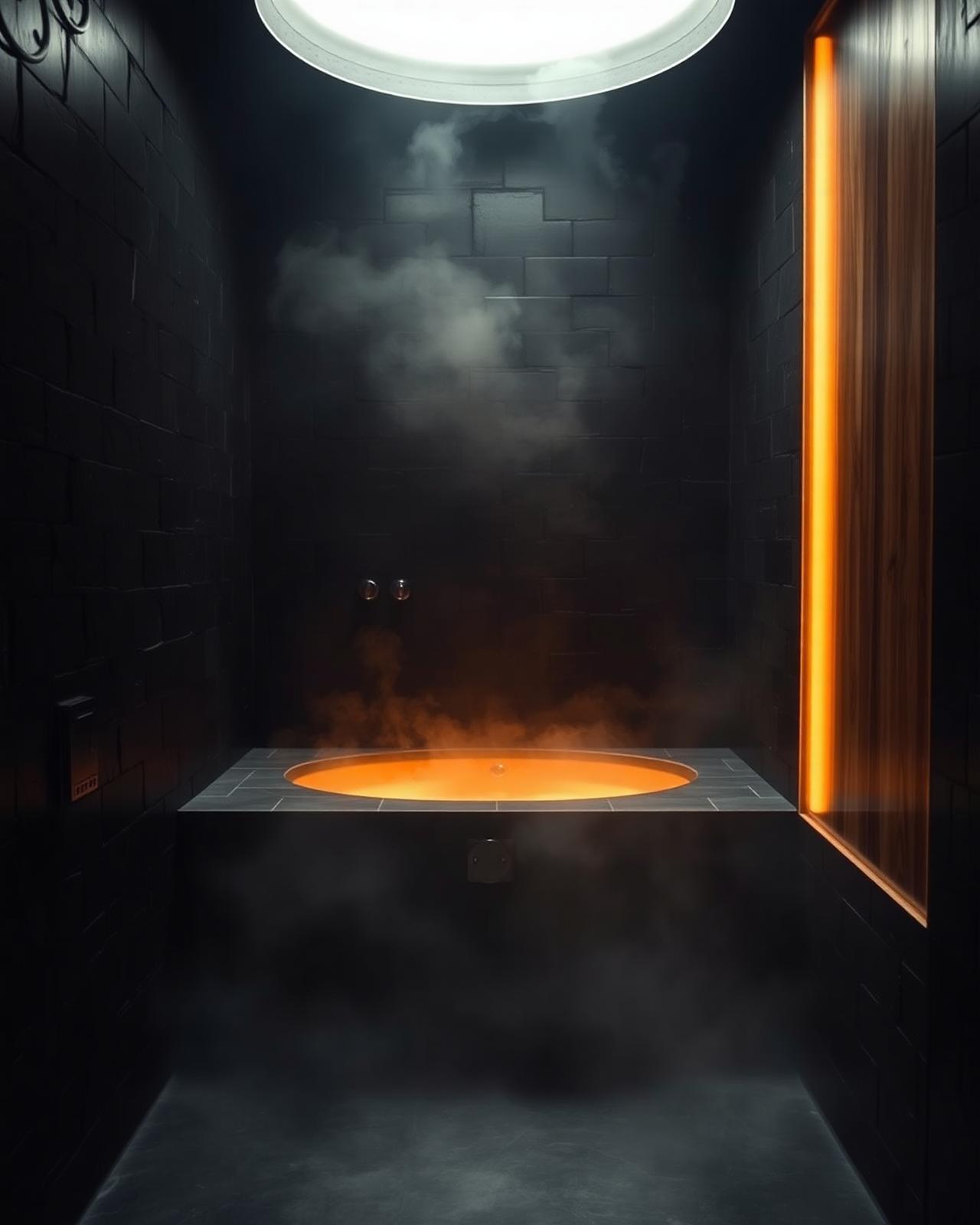 STEAM ROOM.